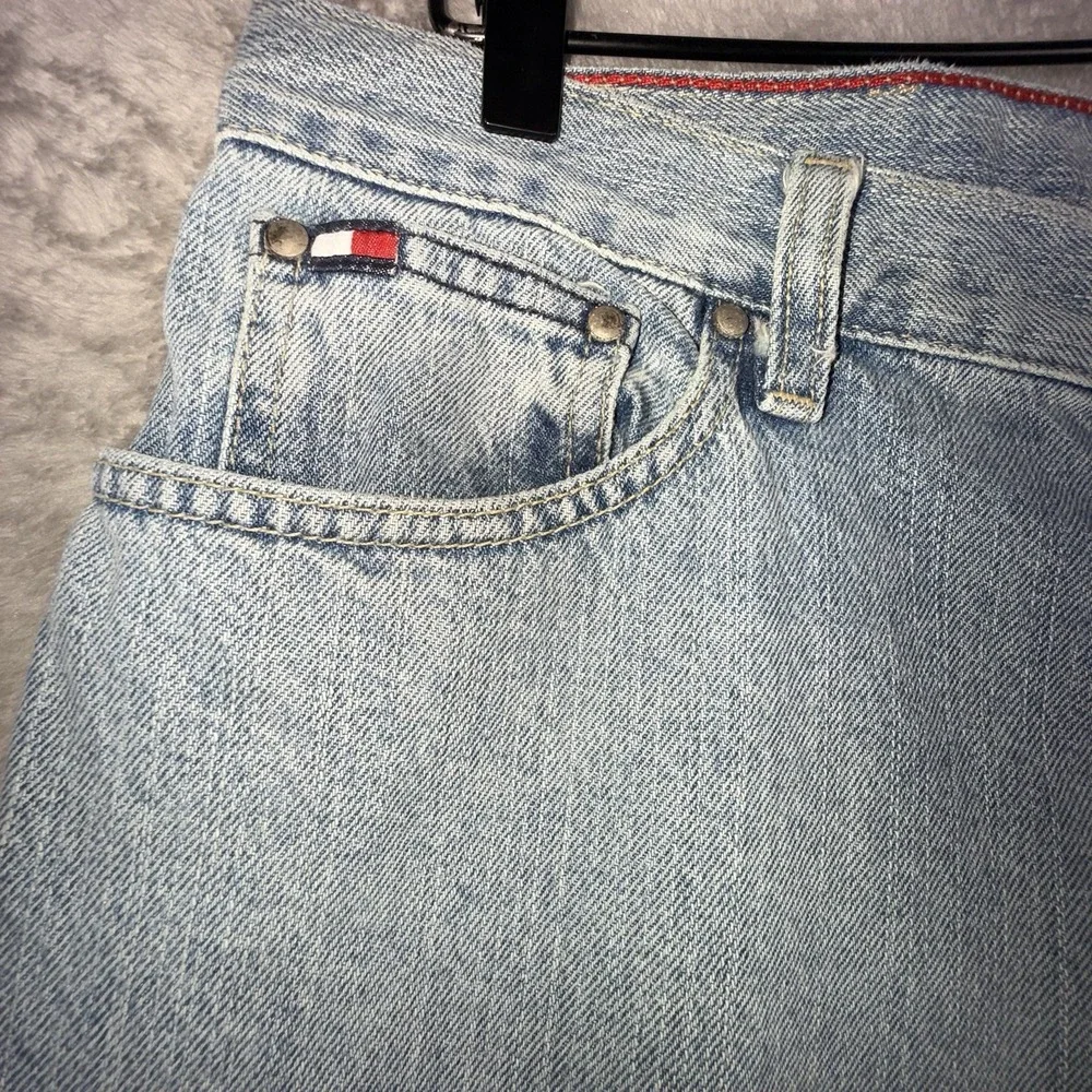 Tommy Hilfiger Jeans Relaxed Straight Leg‎ Women's 34x30 Blue Denim Vintage